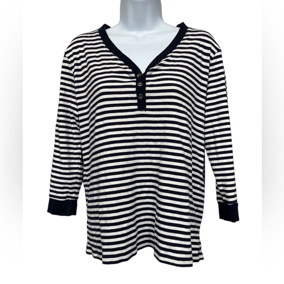 Anne Klein striped pullover Size XL Runs more like a Large - Picture 1 of 9
